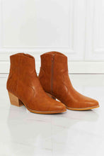 Load image into Gallery viewer, Watertower Town Faux Leather Western Ankle Boots in Ochre
