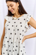 Load image into Gallery viewer, Shine Bright Butterfly Sleeve Star Print Top
