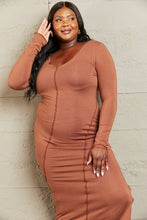 Load image into Gallery viewer, For The Night Bodycon Dress in Caramel
