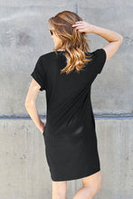 Load image into Gallery viewer, Basic, But Cute Round Neck Short Sleeve Dress with Pockets (multiple color options)
