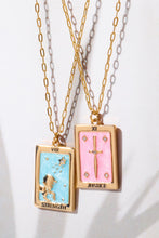 Load image into Gallery viewer, Mystical Charms Tarot Card Pendant Necklace (multiple options)
