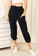 Load image into Gallery viewer, Be You Decorative Button Cropped Pants
