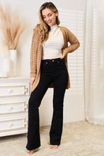 Load image into Gallery viewer, Cozy Hideout Openwork Horizontal Ribbing Open Front Cardigan
