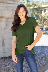 Her Classic Tee V-Neck Short Sleeve T-Shirt (multiple color options)