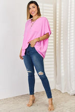 Load image into Gallery viewer, All Smiles Texture Short Sleeve T-Shirt in Candy Pink
