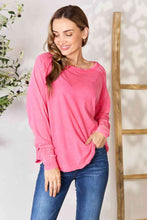 Load image into Gallery viewer, Feeling At Home Round Neck Long Sleeve Top
