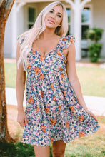 Load image into Gallery viewer, Garden Bloom Floral Sweetheart Neck Empire Waist Dress
