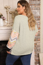 Load image into Gallery viewer, Kindness is Key Exposed Seam Print Long Sleeve Top
