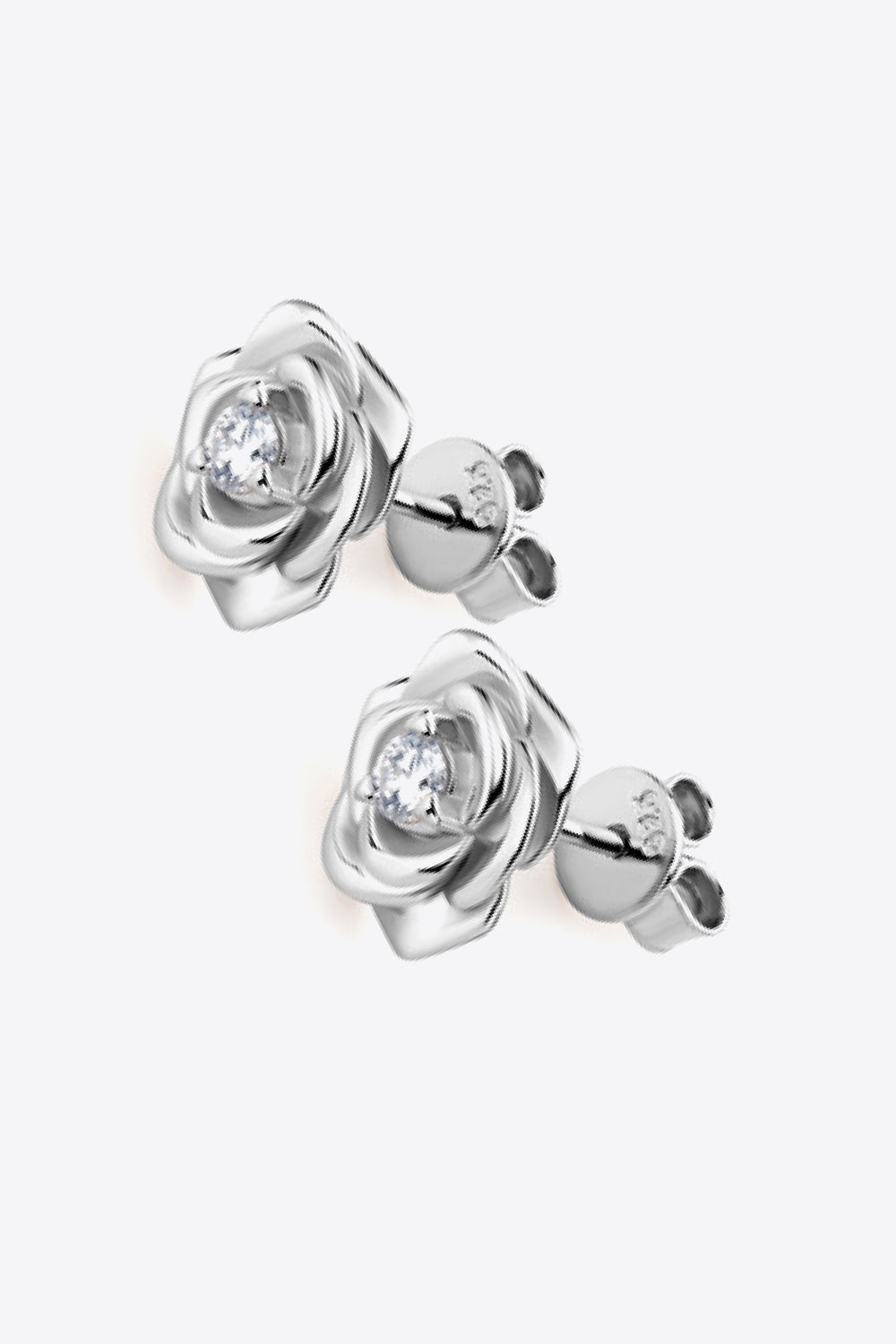 Radiant Blossom Moissanite Flower 925 Sterling Silver Earrings(rose gold or silver)