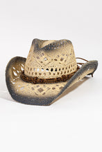 Load image into Gallery viewer, Cutout Rope Strap Wide Brim Hat
