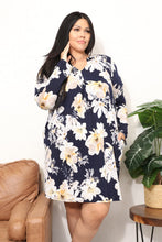Load image into Gallery viewer, She Blooms Boldy Flower Print Shirt Dress

