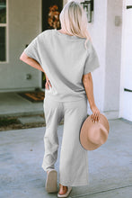 Load image into Gallery viewer, Cozy Couture Short Sleeve Top and Pants Set (multiple color options)
