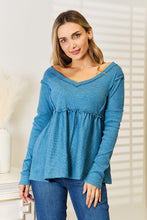 Load image into Gallery viewer, Gentle Spirit Frill Trim Babydoll Blouse
