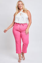 Load image into Gallery viewer, Mid-Rise Hyperstretch Cropped Straight Pants in Fiery Coral
