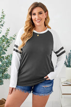 Load image into Gallery viewer, Casually Yours Striped Raglan Sleeve T-Shirt
