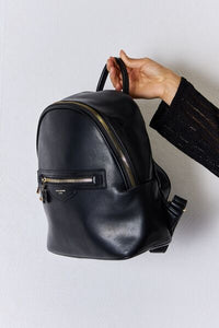 Shift In Motion Faux Leather Backpack