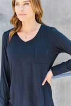 Load image into Gallery viewer, Everyday Happiness V-Neck Long Sleeve Top (multiple color options)
