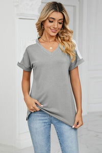 Find A Way V-Neck Short Sleeve T-Shirt (multiple color options)