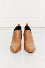 Load image into Gallery viewer, Trust Yourself Embroidered Crossover Cowboy Bootie in Caramel

