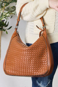Dreamweaver Vegan Leather Weaved Handbag  (2 color options)