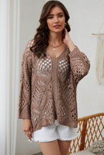 Load image into Gallery viewer, Vital Signs Openwork V-Neck Sweater
