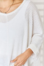 Load image into Gallery viewer, Sweet Talk Waffle Knit V-Neck Long Sleeve Slit Top
