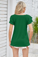 Load image into Gallery viewer, Take Your Time Square Neck Flutter Sleeve Top (multiple color options)
