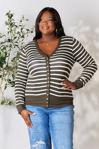 Sweeter in Stripes Snap Down Cardigan
