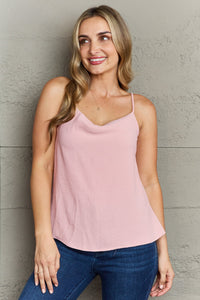 For The Weekend Loose Fit Cami in Blush Pink