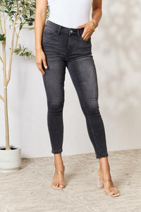 Charmaine Cropped Skinny Jeans by Bayeas