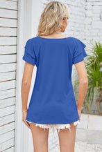 Load image into Gallery viewer, Take Your Time Square Neck Flutter Sleeve Top (multiple color options)
