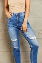 Load image into Gallery viewer, Luna High Waisted Cropped Dad Jeans by Bayeas
