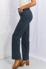 Load image into Gallery viewer, Cassidy High Waisted Tummy Control Striped Straight Jeans by Judy Blue
