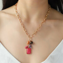 Load image into Gallery viewer, Living In Color Alloy Lobster Closure Pendant Necklace (2 color options)
