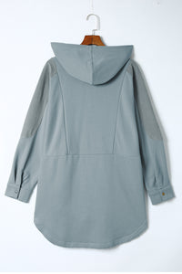 All The Feels Oversized Buttoned Hoodie with Pockets (2 color options)