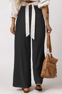 Touring The Town Smocked High Waist Wide Leg Pants  (2 color options)