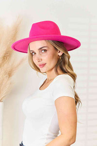 Rodeo Rose Flat Brim Fedora Fashion Hat