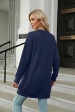 Load image into Gallery viewer, Cozy Hearthside Button Down Longline Cardigan with Pockets (multiple color options)
