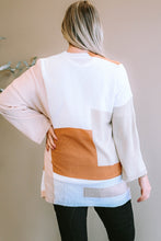 Load image into Gallery viewer, Harvest Hues Color Block Open Front Longline Cardigan
