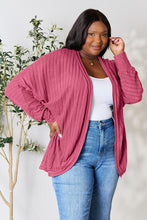Load image into Gallery viewer, All Day Comfort Ribbed Cocoon Cardigan (multiple color options)
