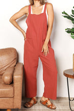 Load image into Gallery viewer, Autumn Brunch Wide Leg Overalls with Front Pockets
