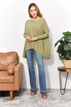 Load image into Gallery viewer, Snuggle Bliss Oversized Super Soft Ribbed Top in Mist Green
