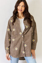 Load image into Gallery viewer, Adorable in Daisies Flower Pattern Corduroy Button Down Shirt
