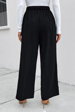 Load image into Gallery viewer, City Chic High Waist Ruched Tie Front Wide Leg Pants
