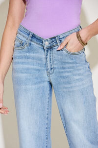 Parker V Front Waistband Straight Jeans by Judy Blue