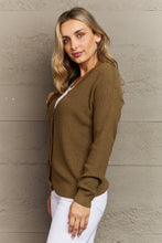 Load image into Gallery viewer, Kiss Me Tonight Button Down Cardigan in Olive
