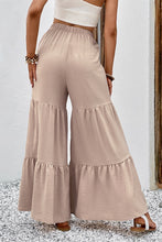 Load image into Gallery viewer, Maui Mania Drawstring Waist Tiered Flare Culottes

