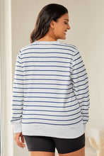 Load image into Gallery viewer, Don&#39;t Think Twice Striped Round Neck Long Sleeve Top
