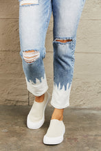 Load image into Gallery viewer, Nora High Waisted Distressed Painted Cropped Skinny Jeans by Bayeas
