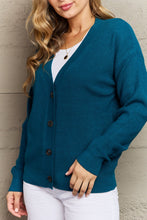 Load image into Gallery viewer, Kiss Me Tonight Button Down Cardigan in Teal

